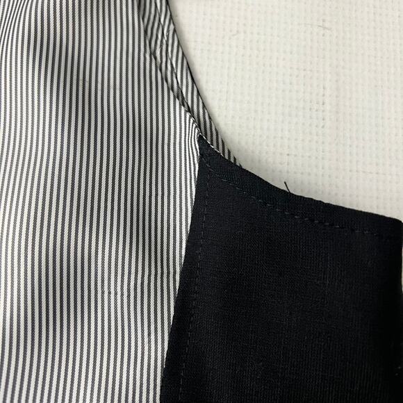 John Varvatos USA THE Black Stripes Six Button Vest Men Size Small NEW - Picture 5 of 7